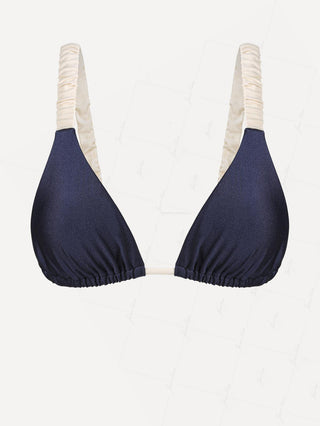 Janexswim Contrast Color Triangle Bikini Top
