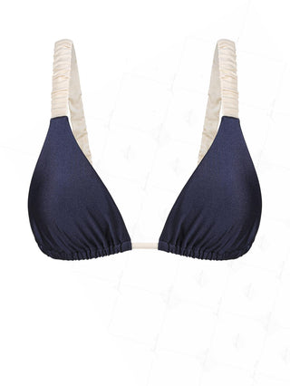 Janexswim Contrast Color Triangle Bikini Top