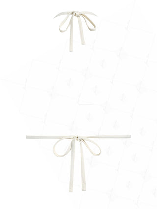 Light Blue Bubble Grid Textured Halter Triangle Bikini Top